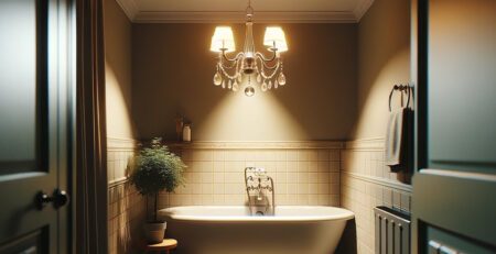 Adding Elegance to Bathrooms with Chandeliers