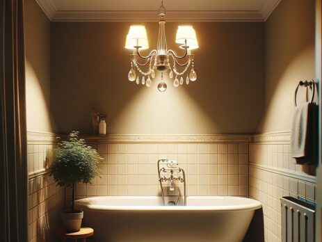 Adding Elegance to Bathrooms with Chandeliers